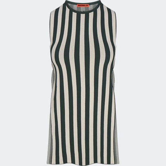 SIMONMILLER | CANOGA KNIT TOP GUMMY GREEN STRIPE (Multiple Sizes) - Picture 3 of 5